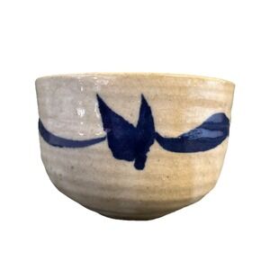 Japanese Butterflies Glazed Pottery‎ Tea Cup 6oz